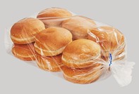 Bagged hamburger buns